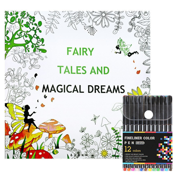 Mandalas Para Colorear 96 Dibujos + Lápices Tiralíneas 12 Colores