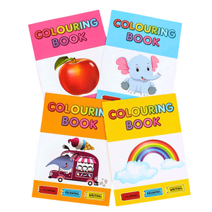 Set De 4 Libros Didácticos Infantiles Para Colorear