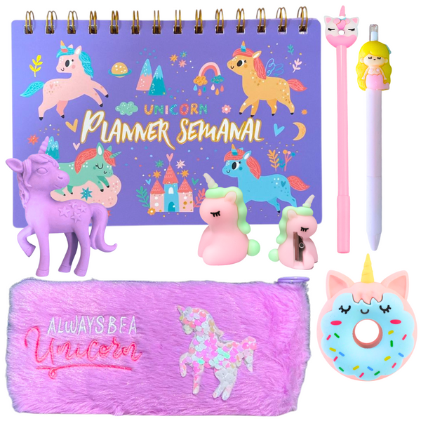 Set Planner Mas Accesorios - Papelería Kawaii