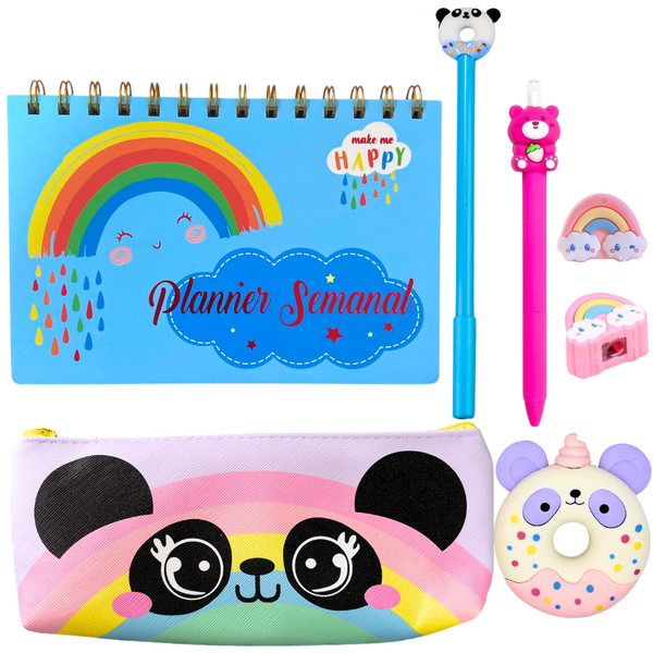 Set Planner Mas Accesorios - Papelería Kawaii