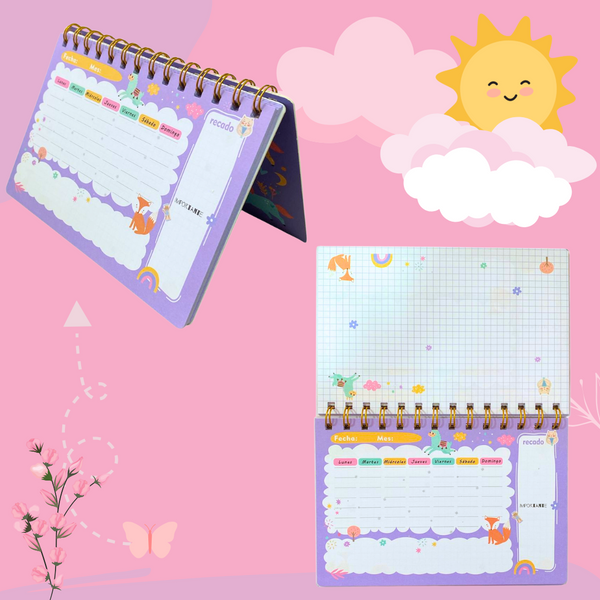 Set Planner Mas Accesorios - Papelería Kawaii