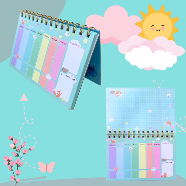 Set Planner Mas Accesorios - Papelería Kawaii