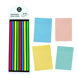 Pack 5 Notas Adhesivas Transparente Strips Destacadores