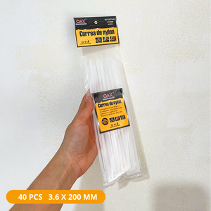 Amarras Plásticas De Nylon 3.6mm X 200mm Pack 40 Unid