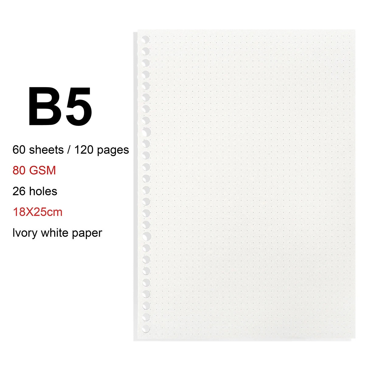 Repuesto De Hojas Para Libreta Anillada B5 Languo